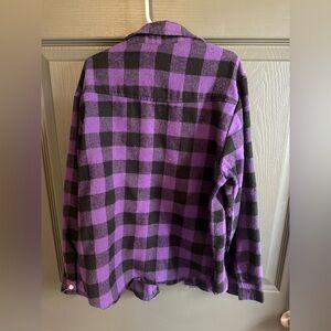 Amazon kids Purple and Black flannel Shirt. Size 9/10. Worn once
